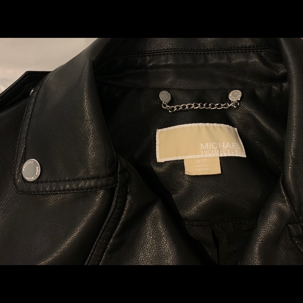 Michael Kors Leather Jacket - Picture 8 of 10